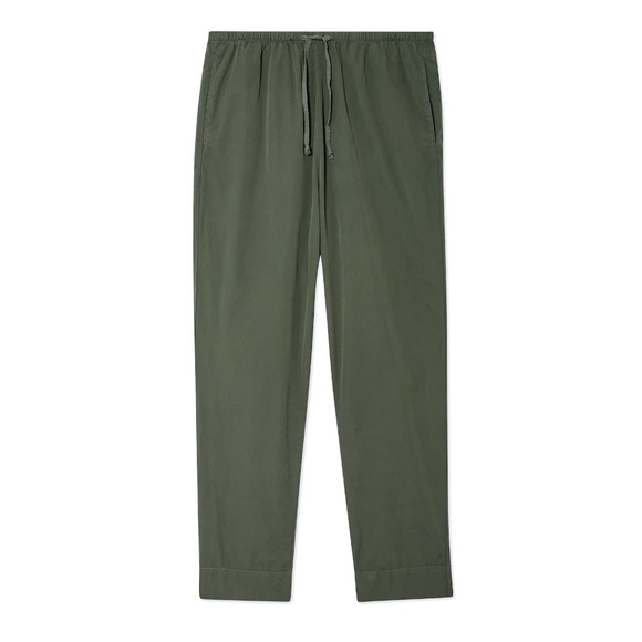 SKU SAVE KHAKI UNITED Haven Cotton Poplin Drawstring Pant in Basil - S - Picture 1 of 11
